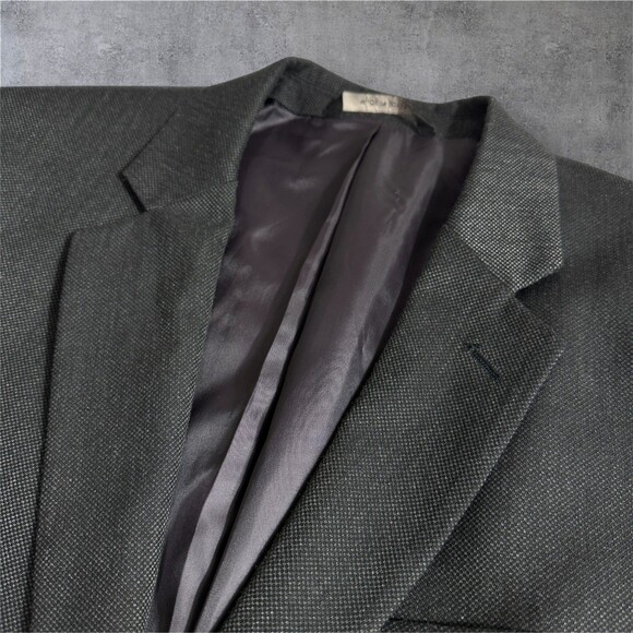 BANANA REPUBLIC Tailored fit Mens Blazer Sport Coat 2-Button Jacket 42S Gray - Picture 6 of 14